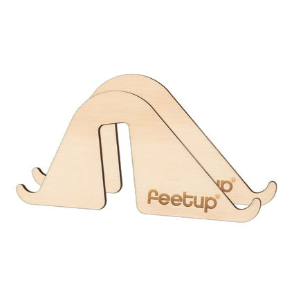 特許取得のFeetUp木製スマホホルダー